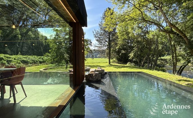 Maison de vacances isolée à Esneux pour 12 personnes avec 6 chambres, 7 salles de bains, jacuzzi et piscine