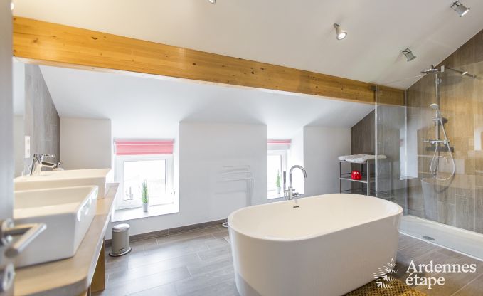 Grande maison de vacances en deux btiments  Han-sur-Lesse pour 13 personnes avec piscine intrieure