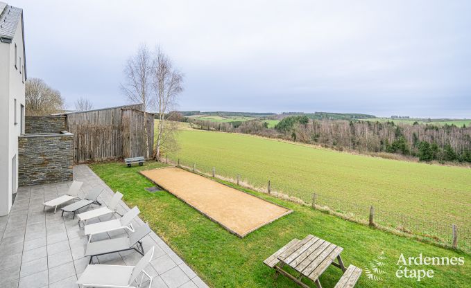 Villa de luxe  Houffalize : hbergement pour 22 personnes avec piscine, sauna et jardin en Ardenne