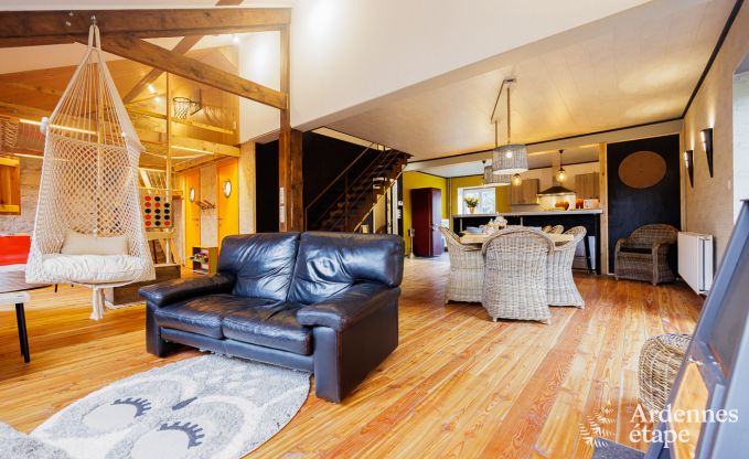 Maison de vacances � Manhay pour 9 personnes en Ardenne