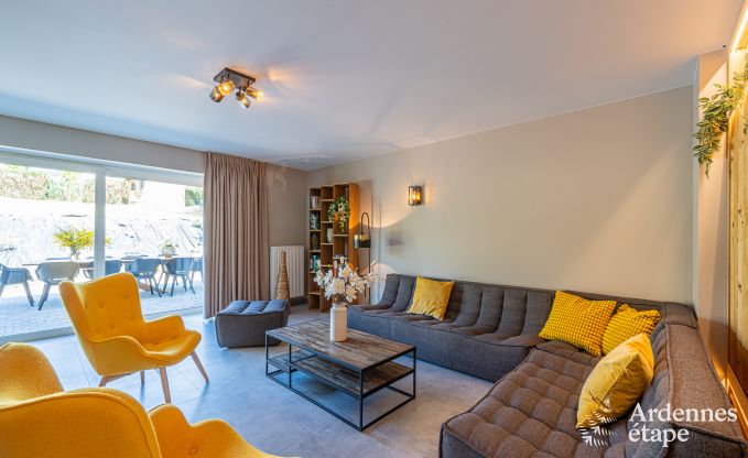 Maison de vacances accessible en fauteuil roulant  Martelange pour 9 personnes avec jardin priv