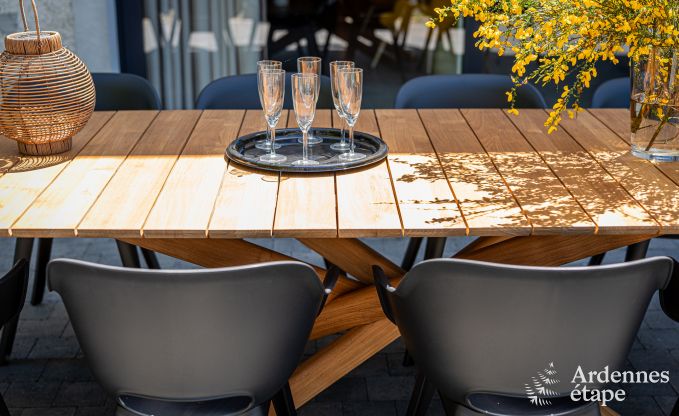 Maison de vacances accessible en fauteuil roulant  Martelange pour 9 personnes avec jardin priv