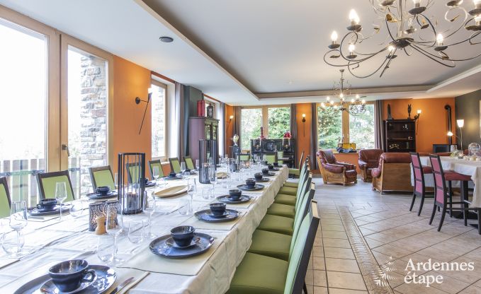 Escapade en pleine nature en Ardenne : Villa spacieuse  Houffalize (Nadrin) pour 18 personnes avec nombreux quipements et services, animaux bienvenus