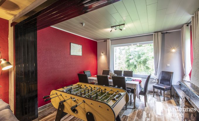 Escapade en pleine nature en Ardenne : Villa spacieuse  Houffalize (Nadrin) pour 18 personnes avec nombreux quipements et services, animaux bienvenus