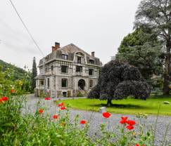 Grande villa au bord de l'eau à Namur pour 25 personnes avec 8 chambres et salles de bains, jardin privé et cuisine équipée professionnellement