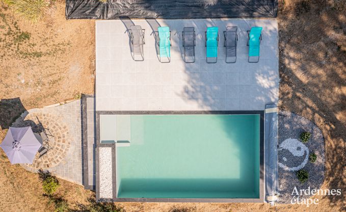 Maison de vacances 6 personnes avec piscine à Romedenne