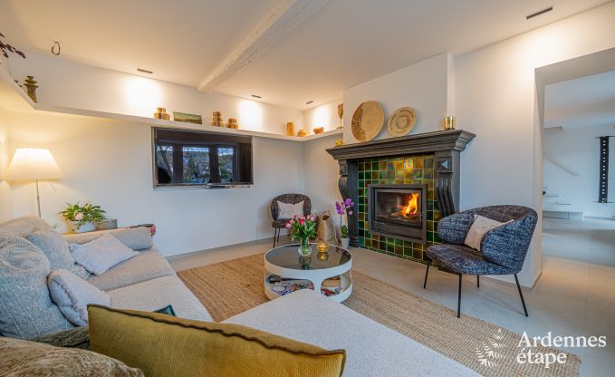 Exceptionnelle maison de charme  Profondeville pour 4 personnes avec jacuzzi, cabine infrarouge et ponton sur la Meuse