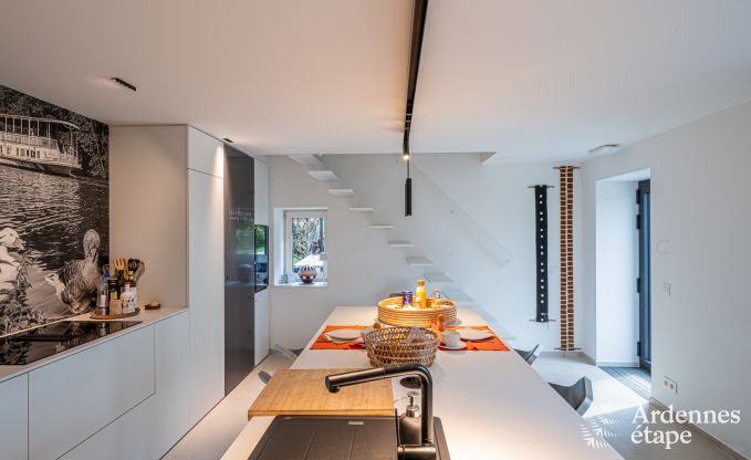 Exceptionnelle maison de charme  Profondeville pour 4 personnes avec jacuzzi, cabine infrarouge et ponton sur la Meuse