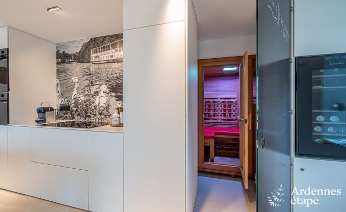 Exceptionnelle maison de charme  Profondeville pour 4 personnes avec jacuzzi, cabine infrarouge et ponton sur la Meuse