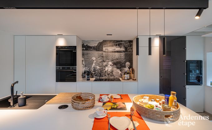 Exceptionnelle maison de charme  Profondeville pour 4 personnes avec jacuzzi, cabine infrarouge et ponton sur la Meuse