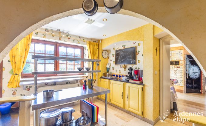 Villa haut de gamme  Redu, Ardenne, 9 personnes, piscine extrieure, sauna, hammam, jacuzzi intrieur et extrieur, jardin priv, quipements complets