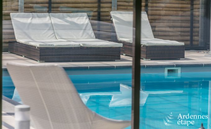 Villa haut de gamme  Redu, Ardenne, 9 personnes, piscine extrieure, sauna, hammam, jacuzzi intrieur et extrieur, jardin priv, quipements complets