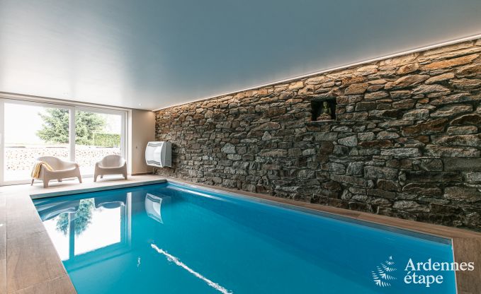 Sjour de luxe en Ardenne: Villa haut de gamme  Saint-Hubert pour 6 personnes avec piscine et proximit nature