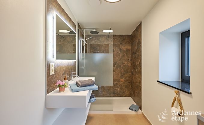 Villa ultramoderne  Somme-Leuze pour 12 personnes avec piscine intrieure, sauna et jardin priv