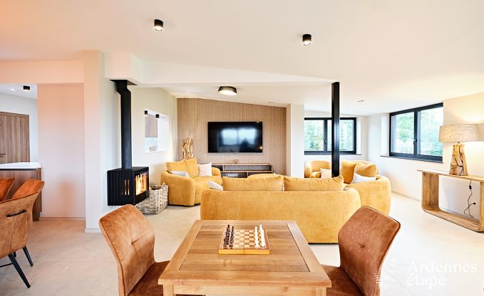 Villa ultramoderne  Somme-Leuze pour 12 personnes avec piscine intrieure, sauna et jardin priv