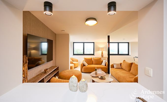 Villa ultramoderne  Somme-Leuze pour 12 personnes avec piscine intrieure, sauna et jardin priv