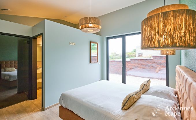 Villa ultramoderne  Somme-Leuze pour 12 personnes avec piscine intrieure, sauna et jardin priv