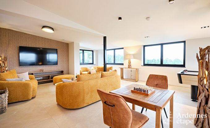 Villa ultramoderne  Somme-Leuze pour 12 personnes avec piscine intrieure, sauna et jardin priv