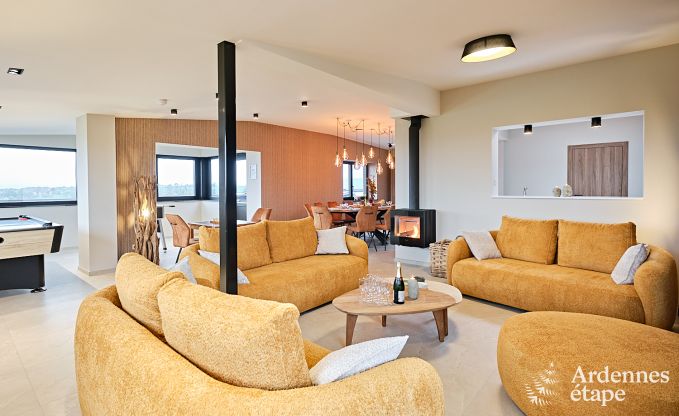 Villa ultramoderne  Somme-Leuze pour 12 personnes avec piscine intrieure, sauna et jardin priv