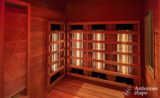 Villa ultramoderne  Somme-Leuze pour 12 personnes avec piscine intrieure, sauna et jardin priv