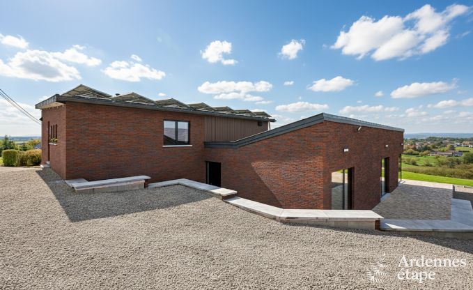 Villa ultramoderne  Somme-Leuze pour 12 personnes avec piscine intrieure, sauna et jardin priv