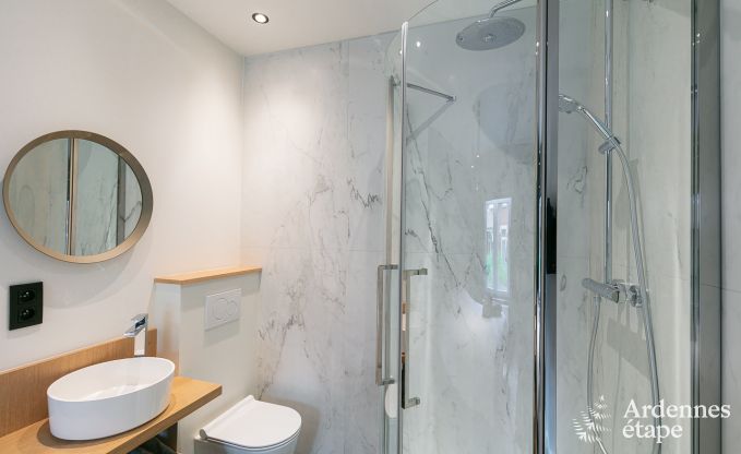 Spacieuse cottage pour 8 personnes  Spa avec sauna, jacuzzi, 4 chambres et salles de bains et jardin priv