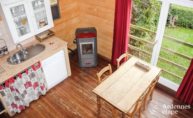 Confortable maison de vacances en bois à louer à Stoumont en Ardenne