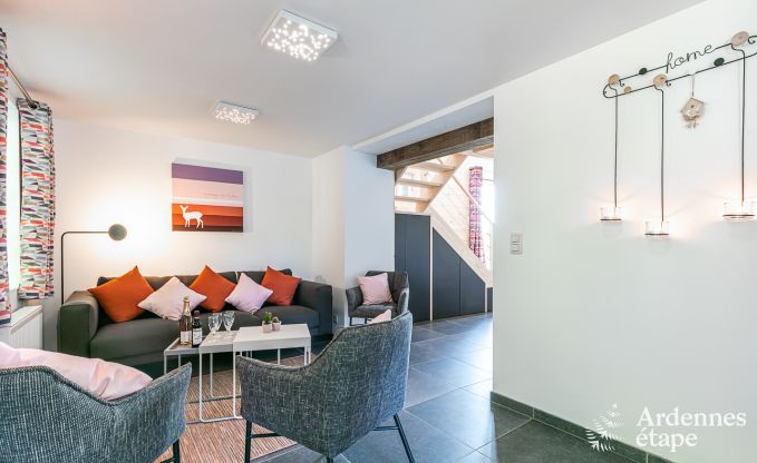 Location maison 6 personnes � Stoumont, Ardenne, 3 chambres, jardin priv�, terrasse avec barbecue, confort optimal