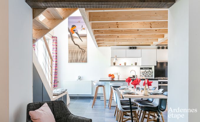 Location maison 6 personnes � Stoumont, Ardenne, 3 chambres, jardin priv�, terrasse avec barbecue, confort optimal