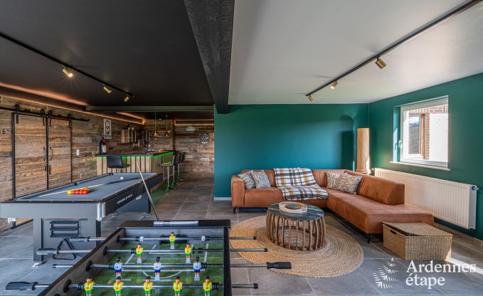 Villa de luxe � Theux pour 10 personnes avec salle de jeux, jacuzzi et proximit� de Spa-Francorchamps