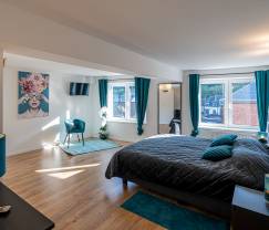 Spacieux loft luxueux à Trois-Ponts pour 5 personnes avec 2 chambres, 2 salles de bains, jacuzzi et terrasse privée