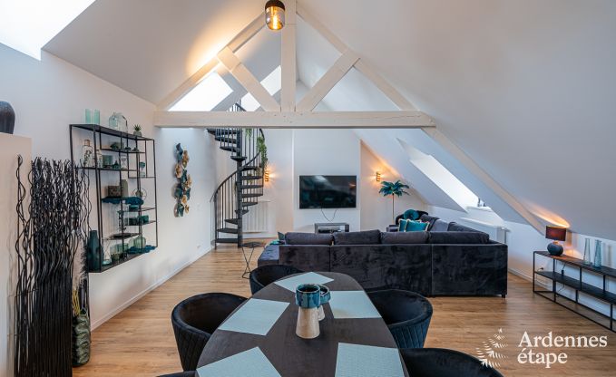Spacieux loft luxueux � Trois-Ponts pour 5 personnes avec 2 chambres, 2 salles de bains, jacuzzi et terrasse priv�e