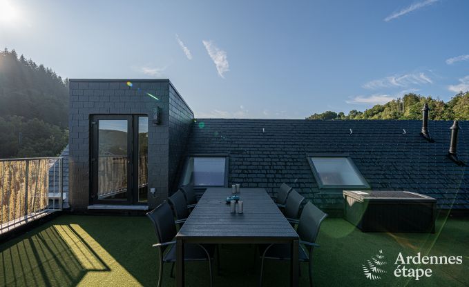 Spacieux loft luxueux � Trois-Ponts pour 5 personnes avec 2 chambres, 2 salles de bains, jacuzzi et terrasse priv�e