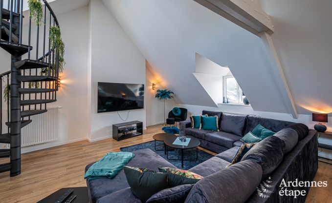 Spacieux loft luxueux � Trois-Ponts pour 5 personnes avec 2 chambres, 2 salles de bains, jacuzzi et terrasse priv�e