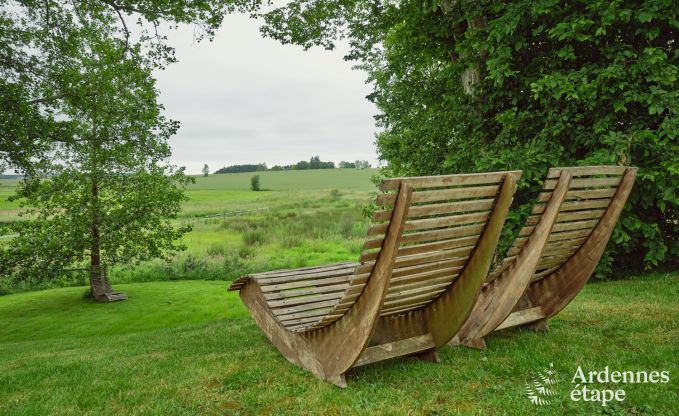 Sjour wellness  Vaux-sur-Sre pour 8 personnes avec spa, piscine et vue sur l'Ardenne