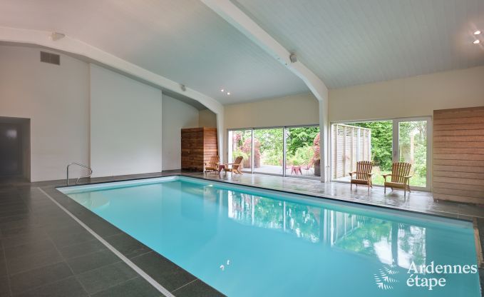 Sjour wellness  Vaux-sur-Sre pour 8 personnes avec spa, piscine et vue sur l'Ardenne