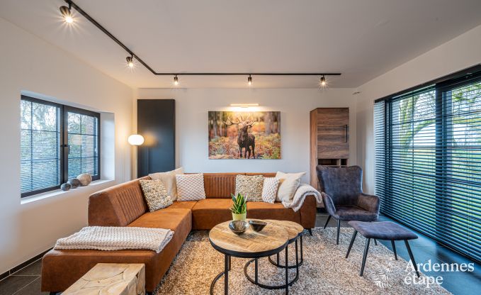 Chalet avec bain nordique, billard et une vue magnifique � Vencimont pour 6 personnes