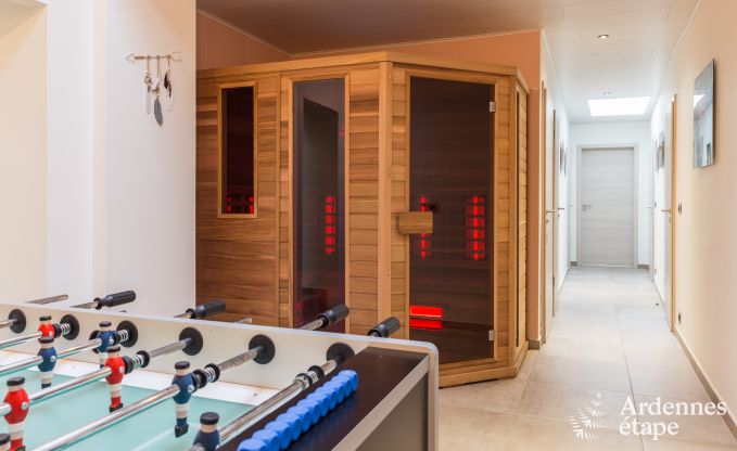 Maison de vacances 9 personnes à proximité de Vielsalm avec sauna et salle de sport.