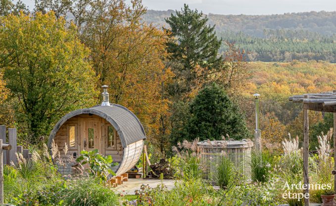 Sjour inoubliable  Villers-en-Fagne : Maison de vacances avec sauna, jacuzzi et vue imprenable en Ardenne