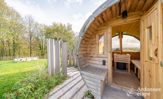 Sjour inoubliable  Villers-en-Fagne : Maison de vacances avec sauna, jacuzzi et vue imprenable en Ardenne