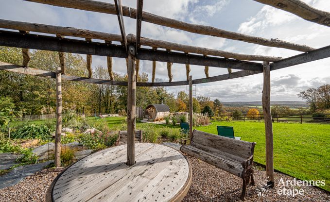 Sjour inoubliable  Villers-en-Fagne : Maison de vacances avec sauna, jacuzzi et vue imprenable en Ardenne