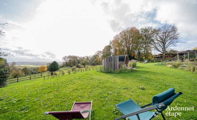 Sjour inoubliable  Villers-en-Fagne : Maison de vacances avec sauna, jacuzzi et vue imprenable en Ardenne