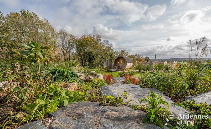 Sjour inoubliable  Villers-en-Fagne : Maison de vacances avec sauna, jacuzzi et vue imprenable en Ardenne