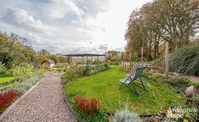 Sjour inoubliable  Villers-en-Fagne : Maison de vacances avec sauna, jacuzzi et vue imprenable en Ardenne