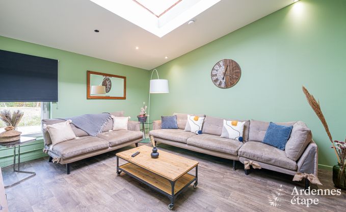 Sjour inoubliable  Villers-en-Fagne : Maison de vacances avec sauna, jacuzzi, piscine et vue imprenable en Ardenne