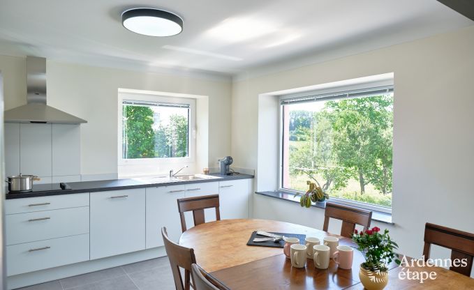Maison de vacances pour 6 personnes  Virton avec 3 chambres, sauna, poele  bois, piscine extrieure et terrasse prive