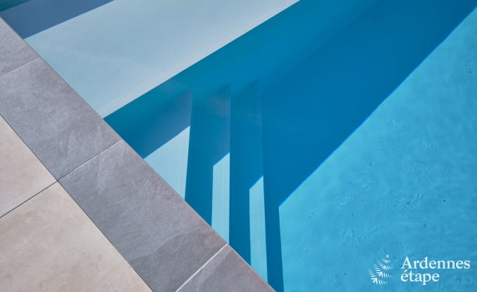 Maison de vacances pour 6 personnes  Virton avec 3 chambres, sauna, poele  bois, piscine extrieure et terrasse prive