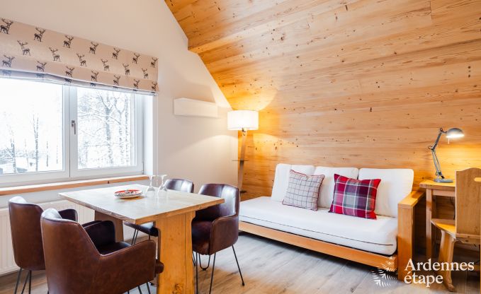 Chalet spacieux  Waimes, prs des Hautes Fagnes : 20 personnes, chemine, billard, bar et terrasse prive