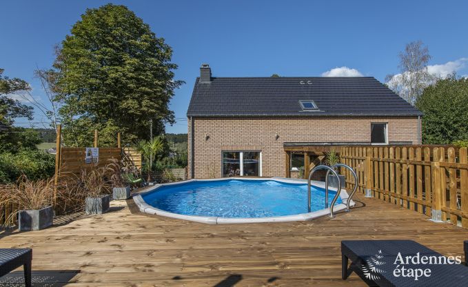 Maison de vacances pour 6 p. avec piscine en Ardenne (Wellin)