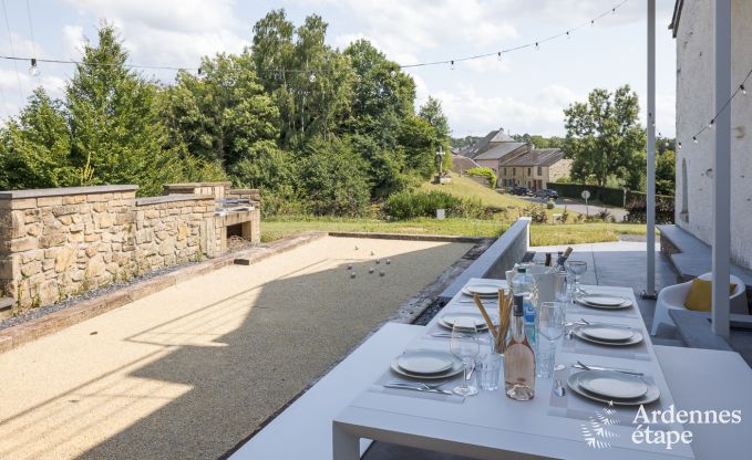Maison de vacances conviviale  Williers pour 6 personnes avec jardin, terrasse et vue magnifique en Ardenne